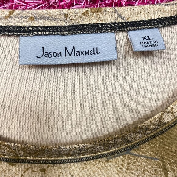 Halloween Top Full Moon Witchy Quarter Sleeve T-Shirt XL - Picture 4 of 4